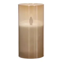 Vela Led de Vidrio Mediana Casaideas