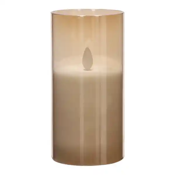 Vela Led de Vidrio Mediana Casaideas