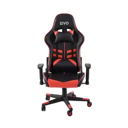 Levo Silla Gamer Escritorio Ergonómica Negra Roja