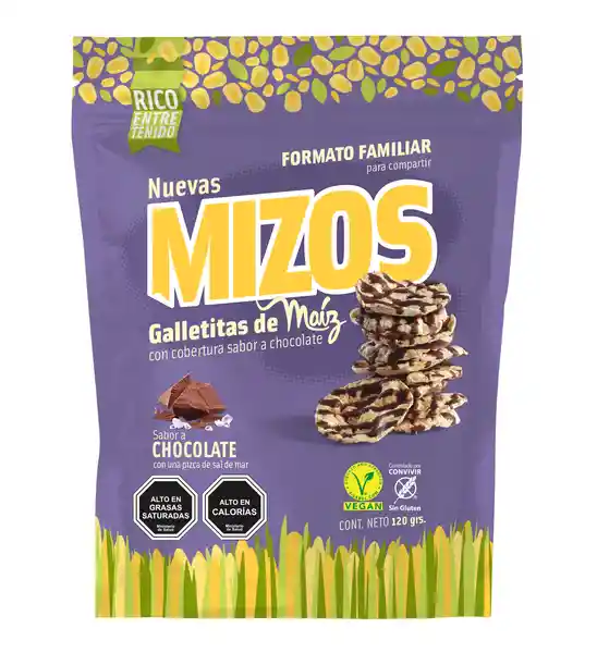 Mizos Galleta de Maíz Con Chocolate