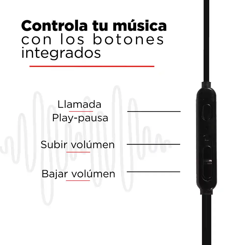 Miniso Audífonos De Cable 1317m Negro