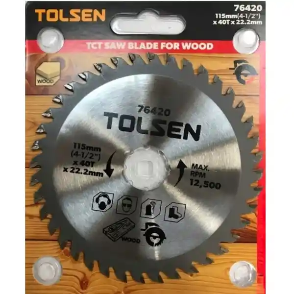 Tolsen Disco Sierra 40d 115 mm/4.1/2'