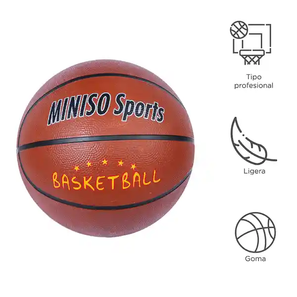 Pelota de Basketball Clásica de Goma Sports Miniso