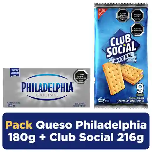 Combo Club Social y Queso Philadelphia