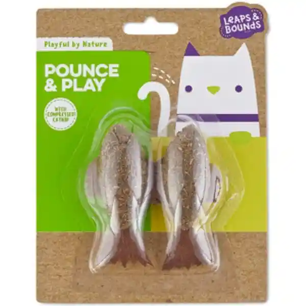 Leaps & Bounds Pescadito de Catnip  Gato Playful by Nature