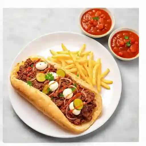 Shawarma Libanes + 2 Salsas Arabes