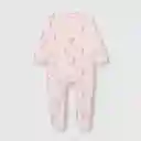 Pijama de Algodón de Bebé Niña Rosado Talla 0/3M Colloky