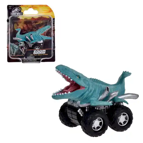 Jurassic World Dinosaurio C/vehículo "mosassaurus" Pull Back Power