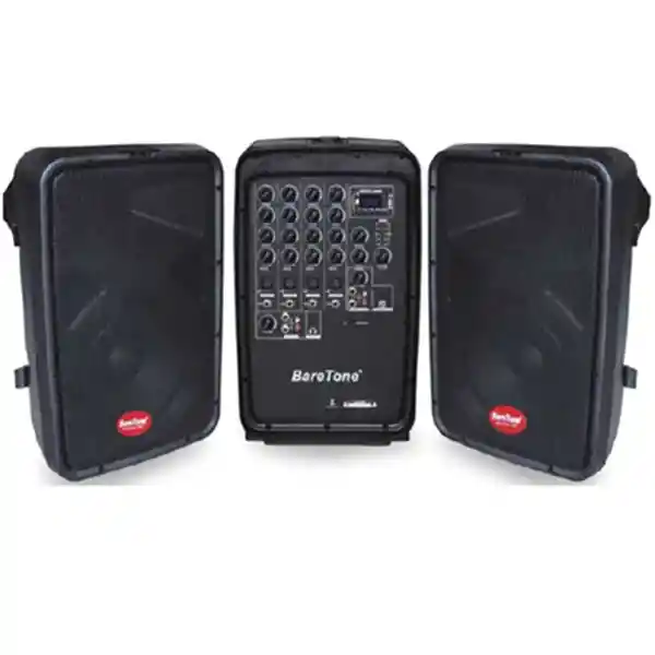 Baretone Set Audio Bafle Micrófono AM300P 2X 8 100w