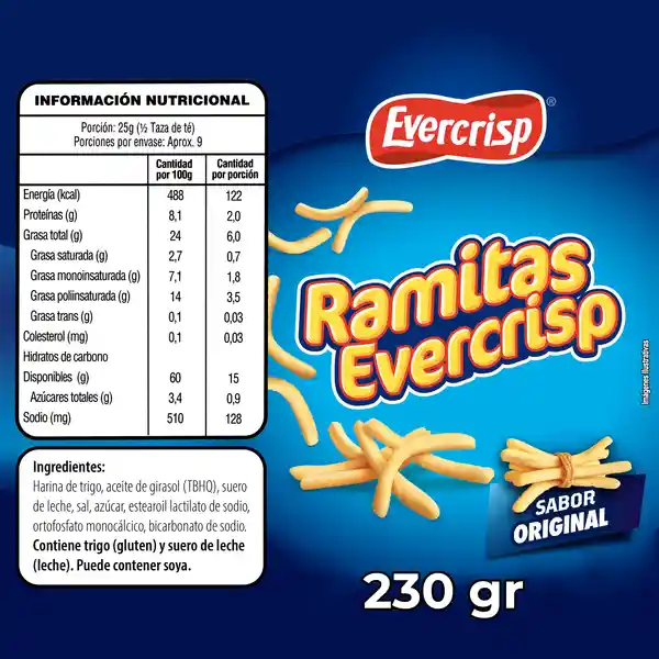 Evercrisp Snack Ramitas Sal