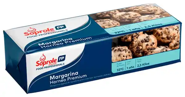 Soprole Margarina Horneo Premium Food Professionals Caja 2.5 Kg
