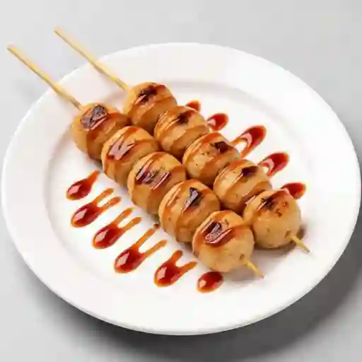 Brochetas De Pollo Yakitori