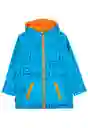 Abrigo Impermeable Kids 265 Niño Turquesa Talla 4 Años Ficcus