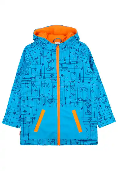 Abrigo Impermeable Kids 265 Niño Turquesa Talla 4 Años Ficcus