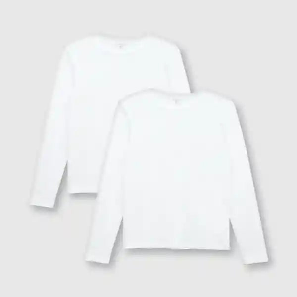 Pack Camiseta Unisex Blanco Talla 6A Colloky