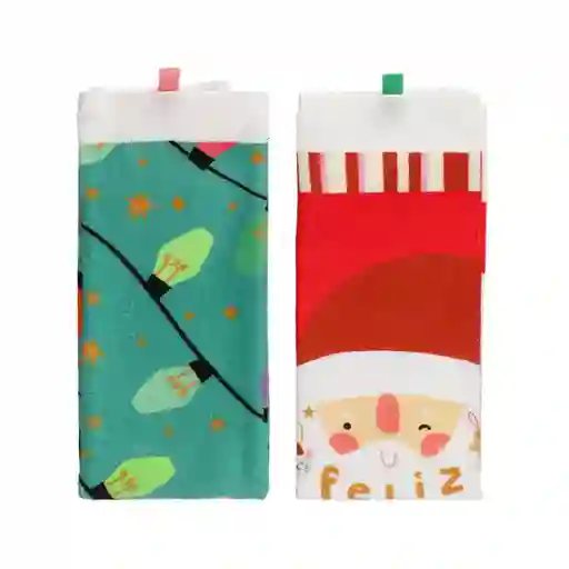 Set Paño de Cocina Navideño Feliz Navidad 38 x 63.5 cm Casaideas