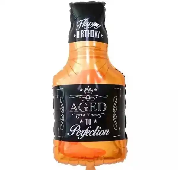 Globo Metálico Botella Whiskey