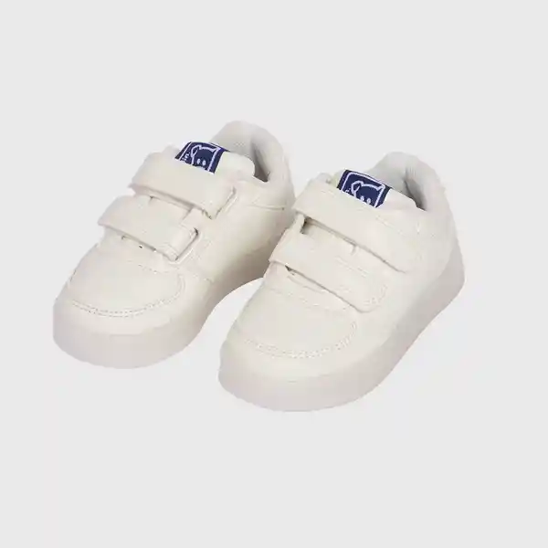 Zapatillas Luces Bebe Niño Blanco Pillin 20