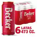 Becker Cerveza Roja 6 x 473 cc