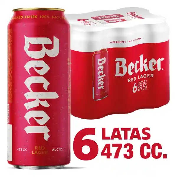 Becker Cerveza Roja 6 x 473 cc