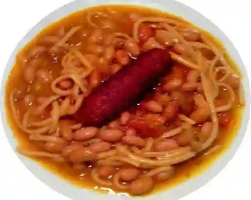 Poroto con Longaniza