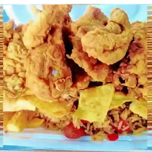 Chicharron de pollo, tamaño mediano