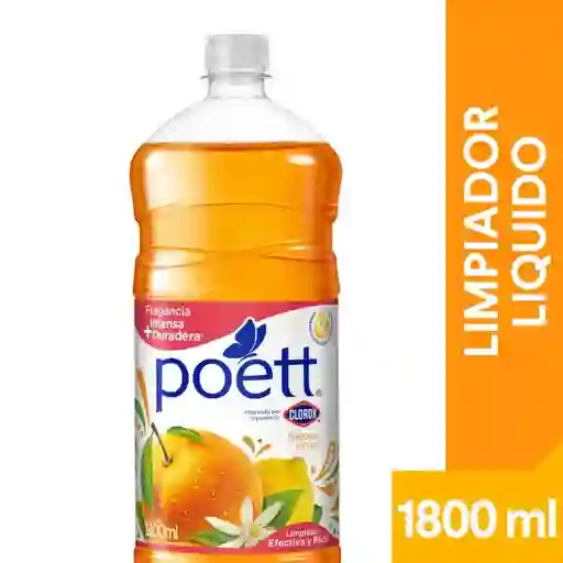 Limpiador Desinfectante de Pisos Poett Frescura Cítrica (Botella) 1800 ml