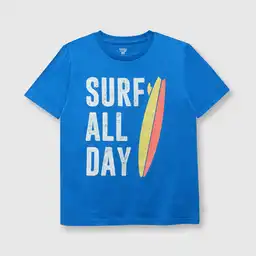 Polera Surf Royal de Niño Blue Talla 10A Colloky