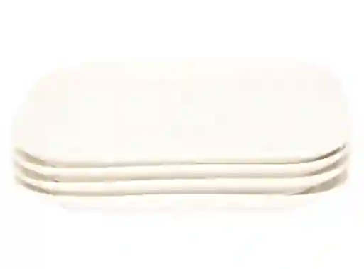 Set Plato Fondo Basic Cuadrado Blanco Ripley Home