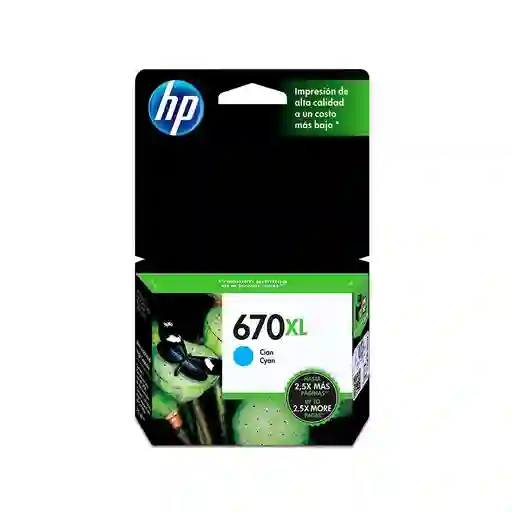 Hp Tinta Cz118Al Cyan Hp670Xl