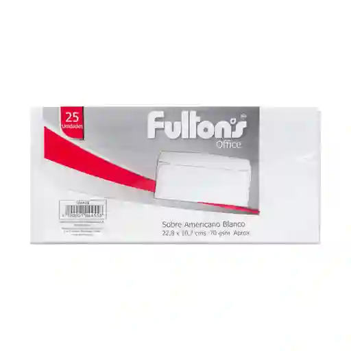 Fultons Sobre Americano Blanco