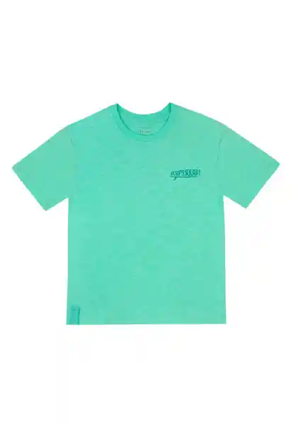 Polera Slub Holiday Boys Verde Talla 06 - 247
