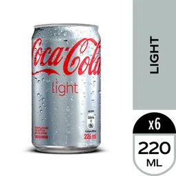 Coca-Cola Light Sabor Liviano 220 Ml Pack X 6