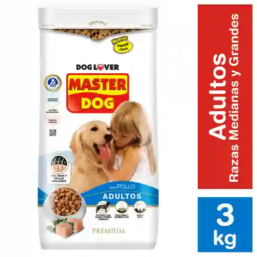 Master Dog Alimento Perro Adulto Pollo Razas Medianas y Grandes