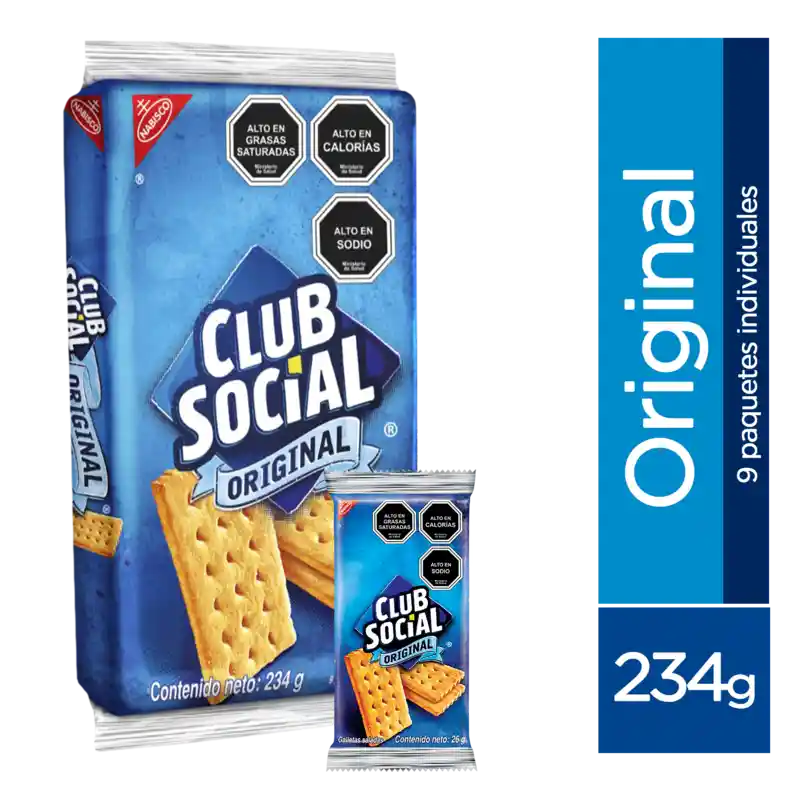 Club Social Galletas Saladas Sabor Original