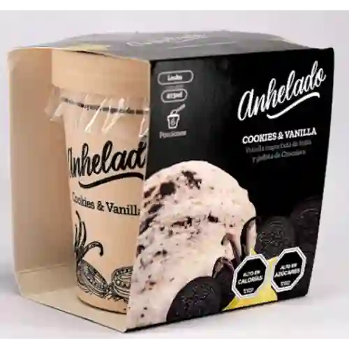 Gelato Sabor Cookies y Vainilla