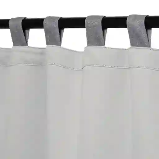 Cortina Blackout Con Presillas Tweed Gris 140 x 240 cm Casaideas