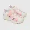 Sandalias Outdoor de Niña Off White/Rosado Talla 34 Colloky