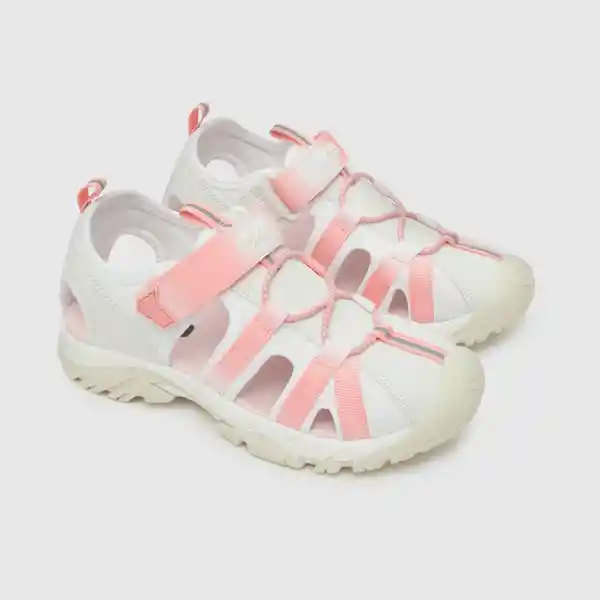 Sandalias Outdoor de Niña Off White/Rosado Talla 34 Colloky