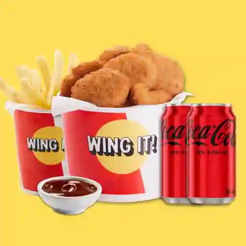 Nuggets X 20 + Papas + 2 Bebidas