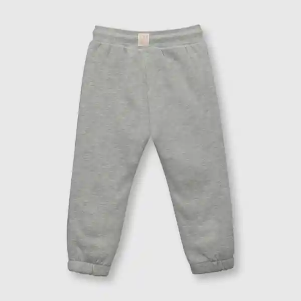 Pantalón de Bebé Niña de Buzo Gris Melange Talla 18/24M Colloky