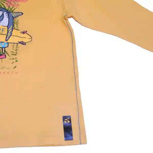 Polera Niño Amarillo Pillin 10 a