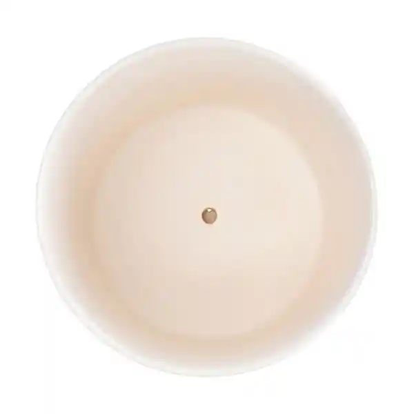 Maceta de Cerámica Con Base de Bambú 27 x 21 cm Casaideas