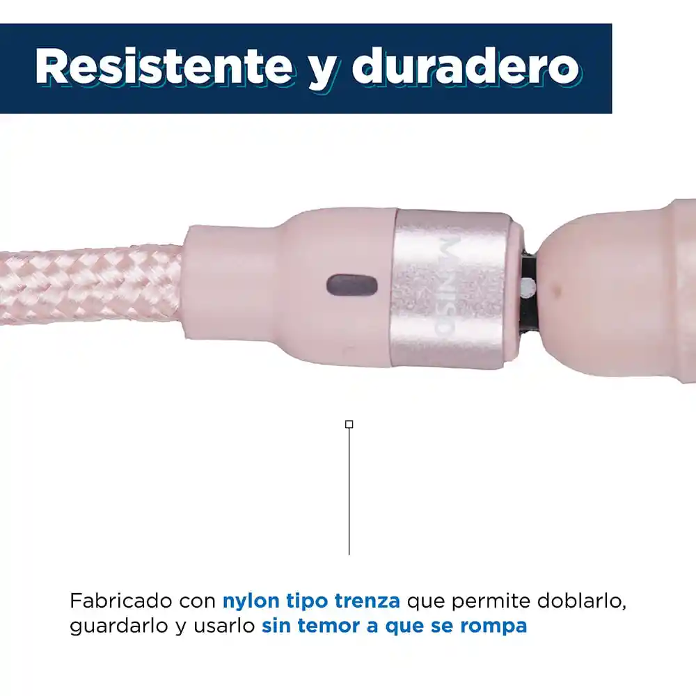 Miniso Cable de Carga 2 en 1 Magnético