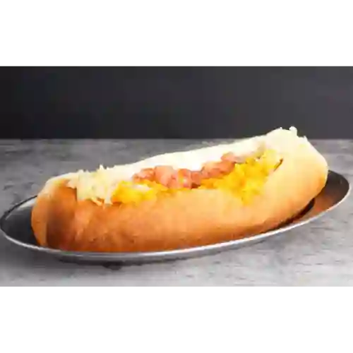 Completo Gigante con Papas y Bebida