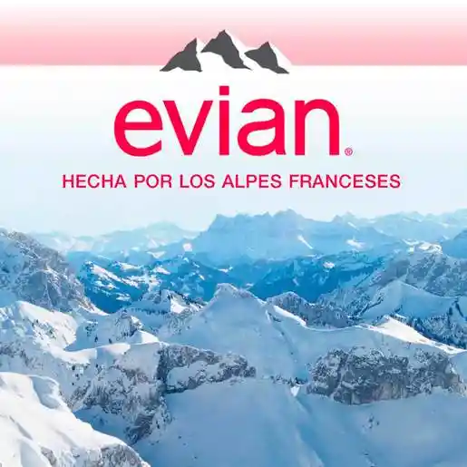 Evian Agua Mineral Desechable