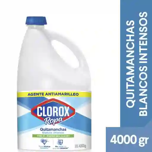 Quitamanchas Clorox Blancos Intensos (Botella) 4000 gr