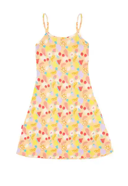 Vestido Solera Junior Day to Day Niña Naranjo Talla 12 788