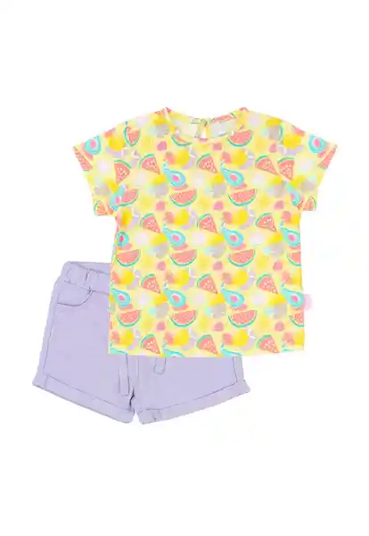 Conjunto Day to Day Bebé Niña Amarillo 3/6 721