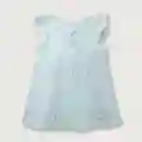 Vestido Vuelos Esencial de Niña Light Blue Talla 12M Opaline